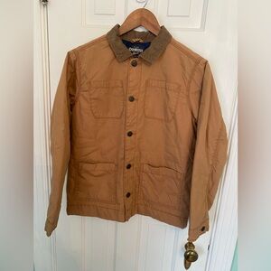 OshKosh B’gosh Boys Tan Chore Coat Barn Jacket Canvas Utility Size 14